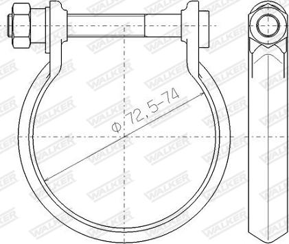 Walker 80781 - Rohrverbinder, Abgasanlage alexcarstop-ersatzteile.com