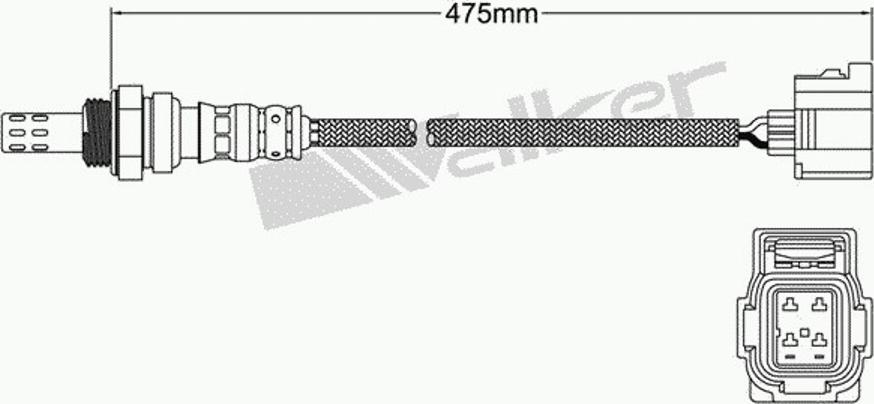 Walker 250-24460 - Lambdasonde alexcarstop-ersatzteile.com