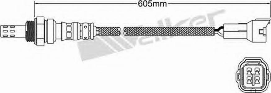 Walker 25024407 - Lambdasonde alexcarstop-ersatzteile.com