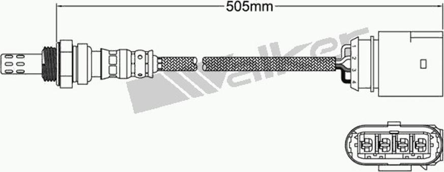 Walker 250-24560 - Lambdasonde alexcarstop-ersatzteile.com