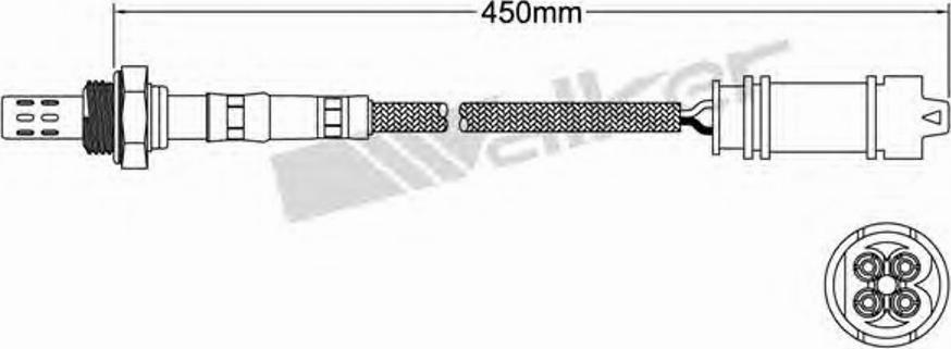 Walker 250-24638 - Lambdasonde alexcarstop-ersatzteile.com