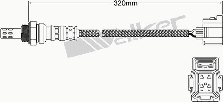 Walker 25024345 - Lambdasonde alexcarstop-ersatzteile.com