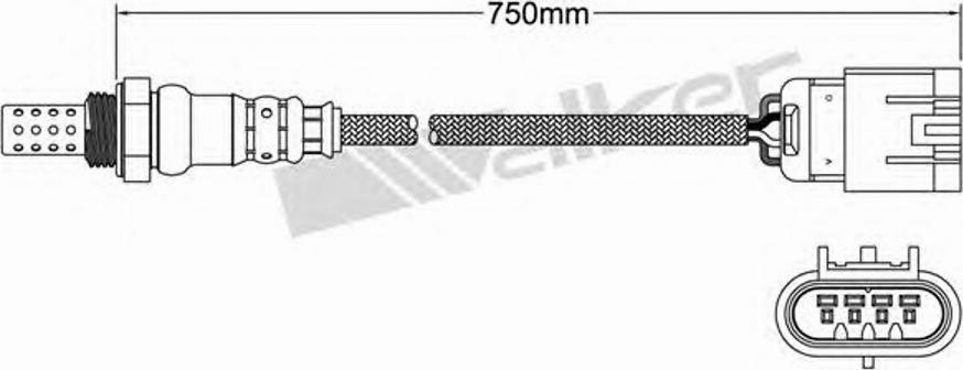 Walker 25024707 - Lambdasonde alexcarstop-ersatzteile.com