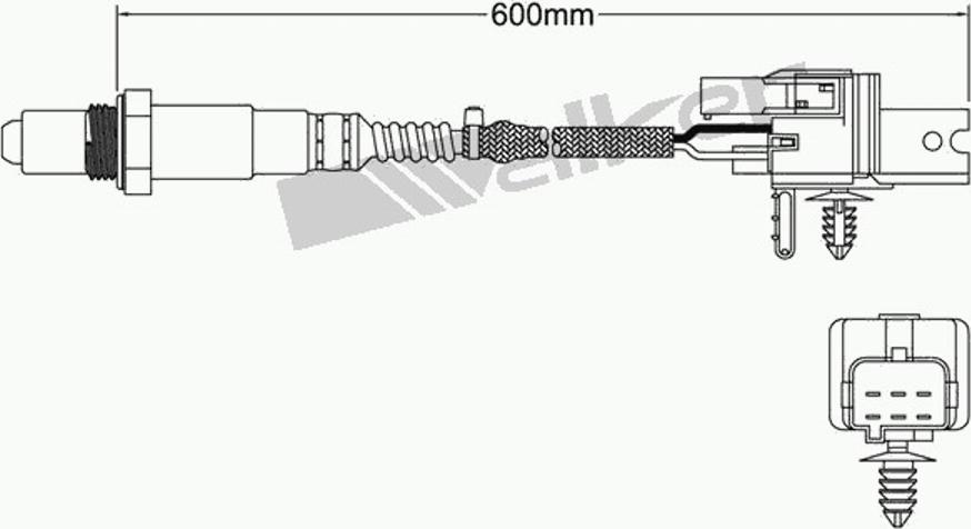 Walker 250-25005 - Lambdasonde alexcarstop-ersatzteile.com