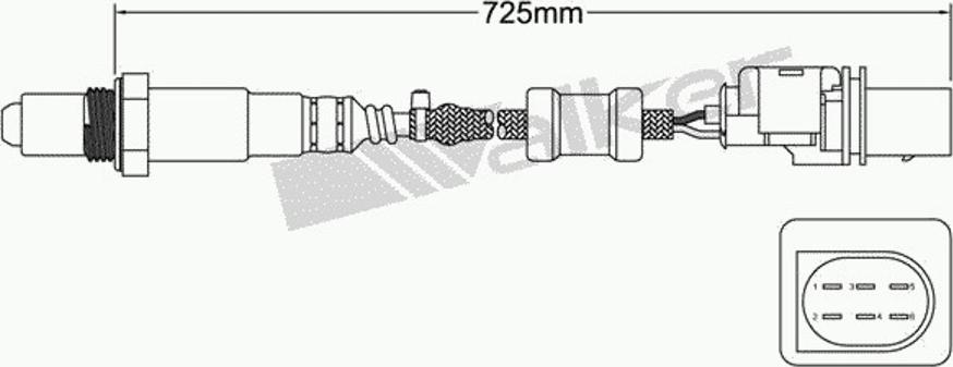 Walker 250-25035 - Lambdasonde alexcarstop-ersatzteile.com