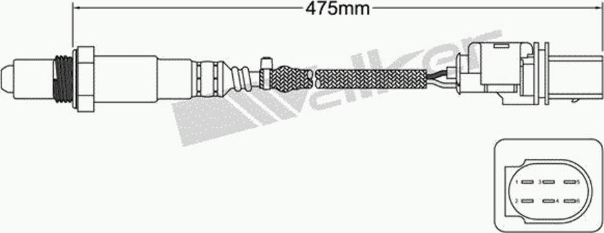 Walker 250-25025 - Lambdasonde alexcarstop-ersatzteile.com