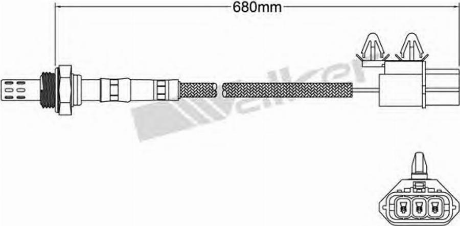 Walker 25023133 - Lambdasonde alexcarstop-ersatzteile.com