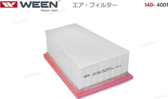 Ween 140-4001 - Luftfilter alexcarstop-ersatzteile.com