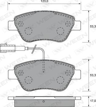 ATE 05P1225 - Bremsbelagsatz, Scheibenbremse alexcarstop-ersatzteile.com