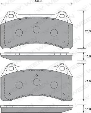 Meyle MBP1110 - Bremsbelagsatz, Scheibenbremse alexcarstop-ersatzteile.com