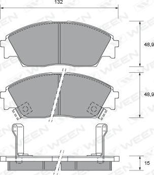 Spidan 0.081447 - Bremsbelagsatz, Scheibenbremse alexcarstop-ersatzteile.com