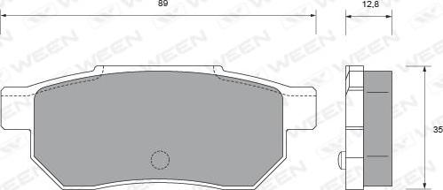 Ween 151-1549 - Bremsbelagsatz, Scheibenbremse alexcarstop-ersatzteile.com