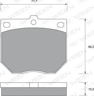 Ween 151-1570 - Bremsbelagsatz, Scheibenbremse alexcarstop-ersatzteile.com