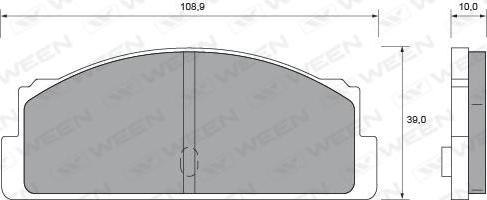 Ween 151-1614 - Bremsbelagsatz, Scheibenbremse alexcarstop-ersatzteile.com