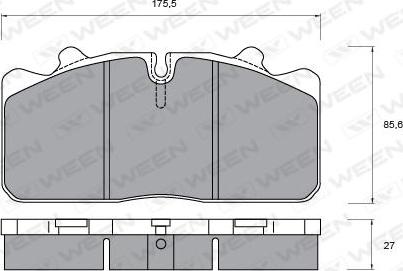 FTE 9500713 - Bremsbelagsatz, Scheibenbremse alexcarstop-ersatzteile.com