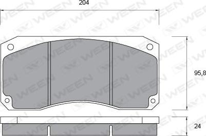 Ween 151-1031 - Bremsbelagsatz, Scheibenbremse alexcarstop-ersatzteile.com