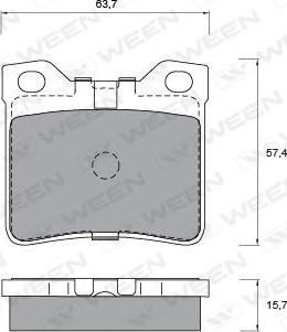 BOSCH 460 967B - Bremsbelagsatz, Scheibenbremse alexcarstop-ersatzteile.com