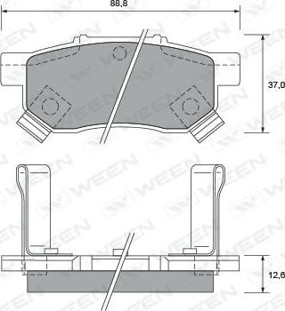 Zimmermann 217391301 - Bremsbelagsatz, Scheibenbremse alexcarstop-ersatzteile.com