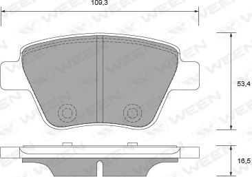 Ween 151-2733 - Bremsbelagsatz, Scheibenbremse alexcarstop-ersatzteile.com