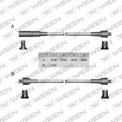 Ween 110-5213 - Zündleitungssatz alexcarstop-ersatzteile.com