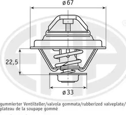 Wilmink Group WG1492954 - Thermostat, Kühlmittel alexcarstop-ersatzteile.com