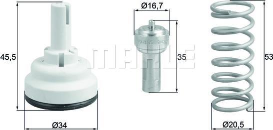 Wilmink Group WG1426545 - Thermostat, Kühlmittel alexcarstop-ersatzteile.com