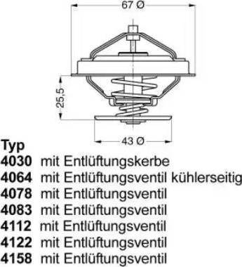 Wilmink Group WG1091639 - Thermostat, Kühlmittel alexcarstop-ersatzteile.com