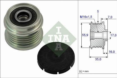 Wilmink Group WG1253590 - Riemenscheibe, Generator alexcarstop-ersatzteile.com