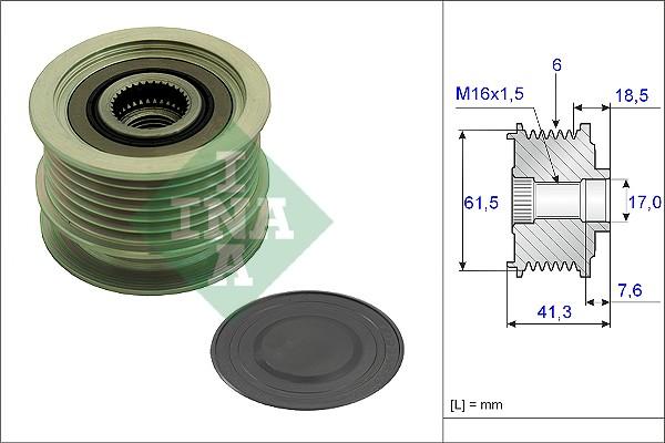 Wilmink Group WG1253803 - Riemenscheibe, Generator alexcarstop-ersatzteile.com