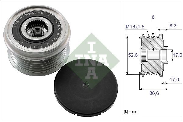 Wilmink Group WG1253712 - Riemenscheibe, Generator alexcarstop-ersatzteile.com