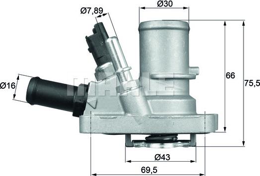 Wilmink Group WG1217591 - Thermostat, Kühlmittel alexcarstop-ersatzteile.com