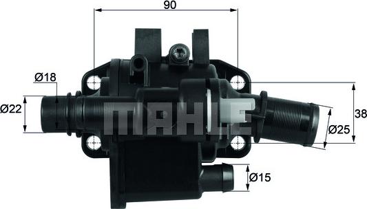 Wilmink Group WG1217533 - Thermostat, Kühlmittel alexcarstop-ersatzteile.com