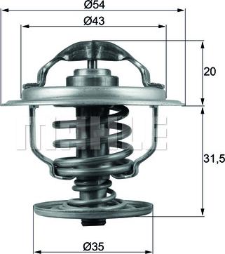 Wilmink Group WG1217862 - Thermostat, Kühlmittel alexcarstop-ersatzteile.com