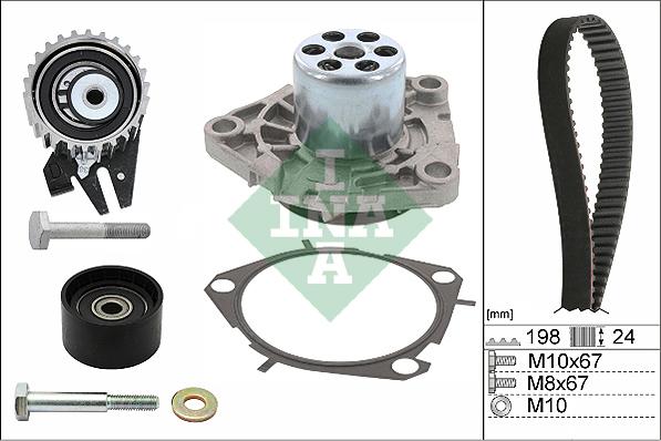 Wilmink Group WG1710075 - Wasserpumpe + Zahnriemensatz alexcarstop-ersatzteile.com