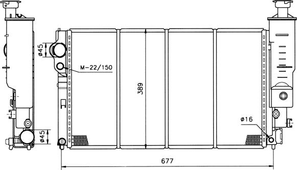 Wilmink Group WG1721259 - Kühler, Motorkühlung alexcarstop-ersatzteile.com