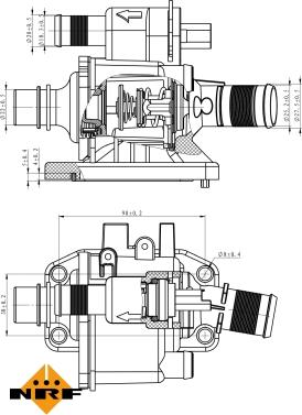 Wilmink Group WG2184680 - Thermostat, Kühlmittel alexcarstop-ersatzteile.com