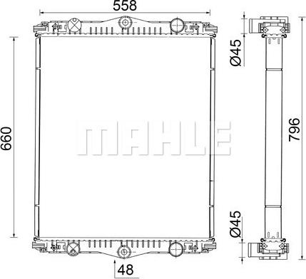 Wilmink Group WG2183355 - Kühler, Motorkühlung alexcarstop-ersatzteile.com