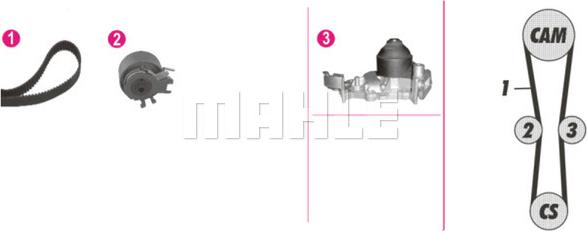 Wilmink Group WG2182159 - Wasserpumpe + Zahnriemensatz alexcarstop-ersatzteile.com