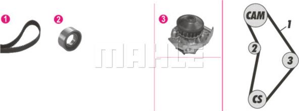 Wilmink Group WG2182130 - Wasserpumpe + Zahnriemensatz alexcarstop-ersatzteile.com