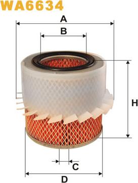 WIX Filters WA6634 - Luftfilter alexcarstop-ersatzteile.com