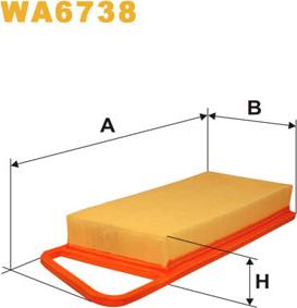 WIX Filters WA6738 - Luftfilter alexcarstop-ersatzteile.com