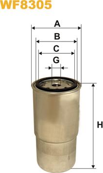 WIX Filters WF8305 - Kraftstofffilter alexcarstop-ersatzteile.com