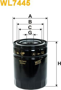 WIX Filters WL7445 - Ölfilter alexcarstop-ersatzteile.com