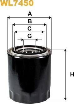 WIX Filters WL7450 - Ölfilter alexcarstop-ersatzteile.com