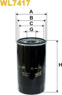 WIX Filters WL7417 - Ölfilter alexcarstop-ersatzteile.com