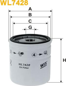 WIX Filters WL7428 - Ölfilter alexcarstop-ersatzteile.com