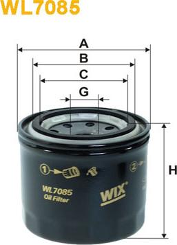 WIX Filters WL7085 - Ölfilter alexcarstop-ersatzteile.com