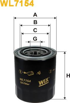 WIX Filters WL7154 - Ölfilter alexcarstop-ersatzteile.com