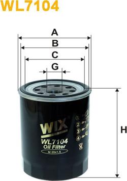 WIX Filters WL7104 - Ölfilter alexcarstop-ersatzteile.com