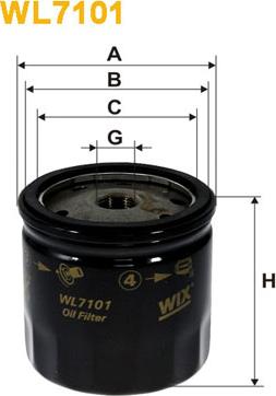 WIX Filters WL7101 - Ölfilter alexcarstop-ersatzteile.com